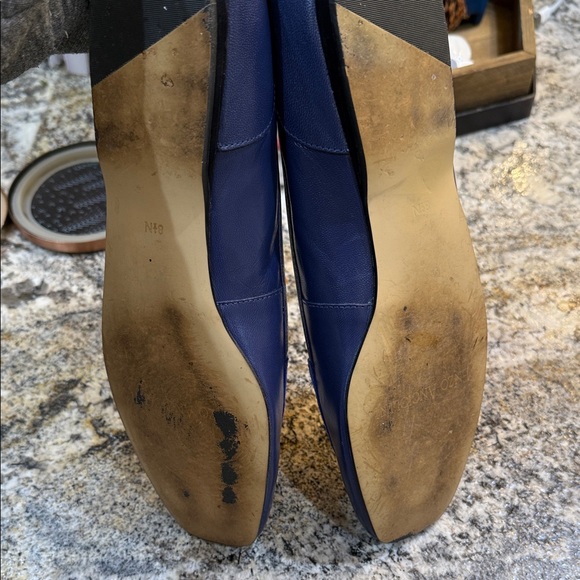 Enzo Angiolini Women's Navy and Royal Blue Flats - Picture 5 of 6